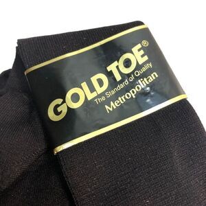 Gold Toe Metropolitan NOS Black Dress Socks Stretch Nylon